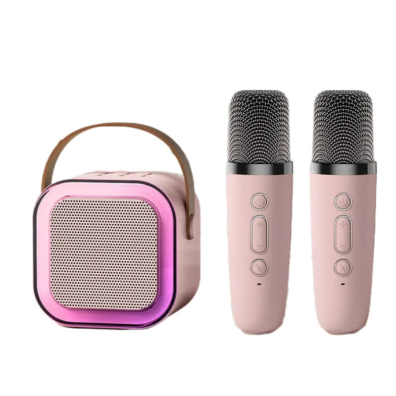 🎵Mini Macchina Karaoke con Microfoni Senza Fili
