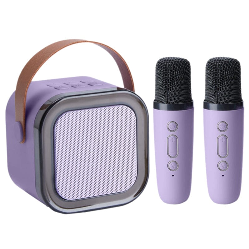 🎵Mini Macchina Karaoke con Microfoni Senza Fili