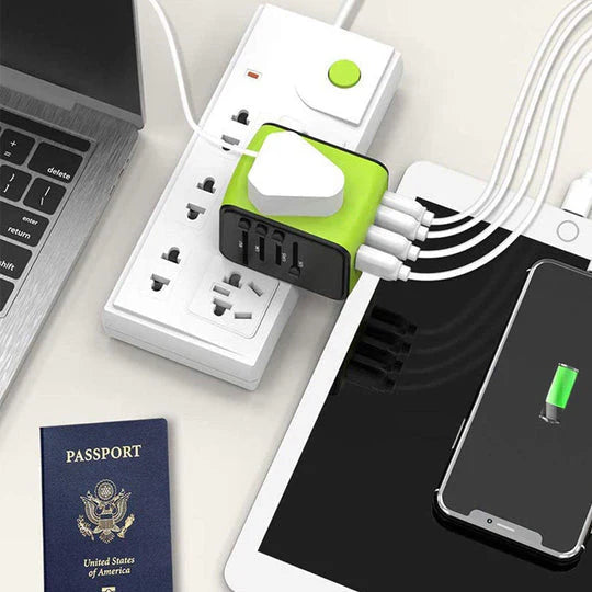 Universal travel power adapter all-in-one