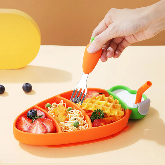 Platos para niños con succión