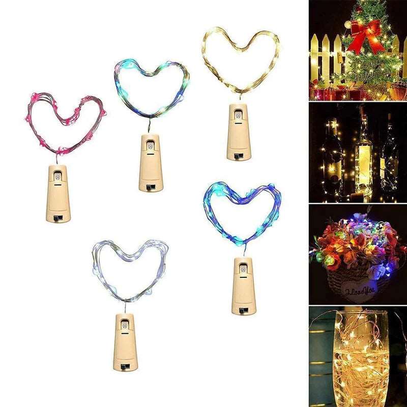 LED bottiglia di vino luci sughero luce notturna fai da te Decor Lift - 5/10PCS - Luckintoys