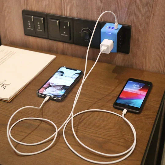 Universal travel power adapter all-in-one