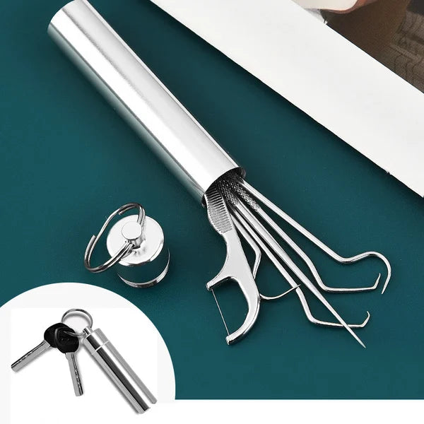 Set di stuzzicadenti in acciaio inox