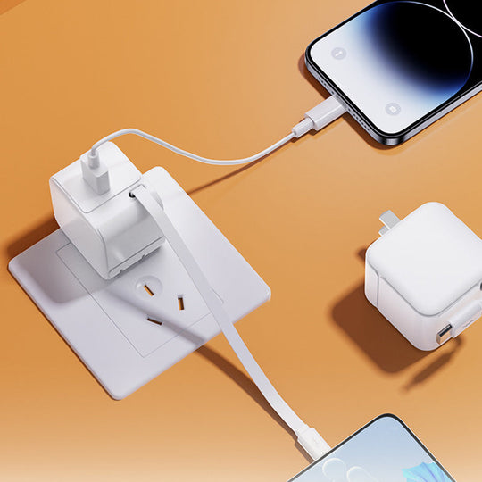 Blocco caricabatterie USB veloce PD da 20 W con cavo Type-C retrattile - Luckintoys