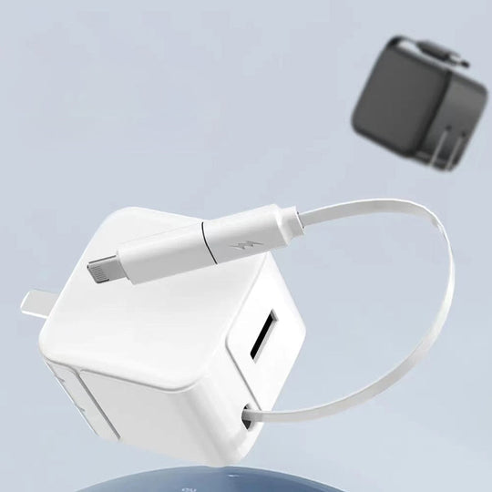 Blocco caricabatterie USB veloce PD da 20 W con cavo Type-C retrattile - Luckintoys