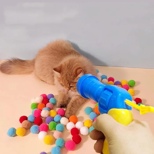 Migliora il legame con l'animale domestico con la pistola spara palline di peluche per un gioco di qualità - Luckintoys