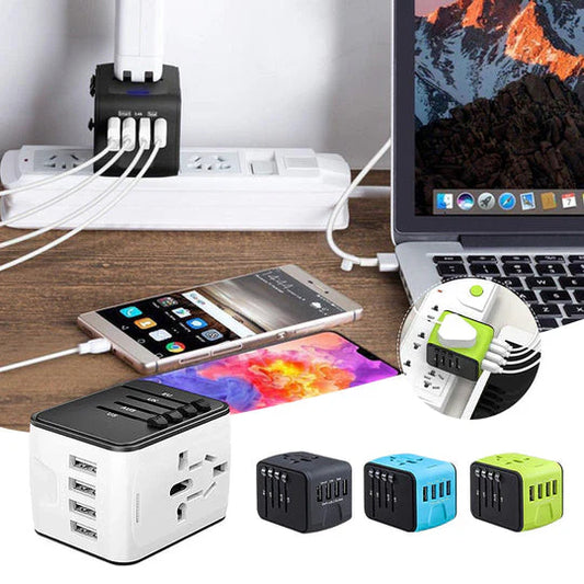 Universal travel power adapter all-in-one