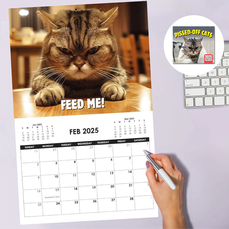 Calendario 2025 Gatti incazzati