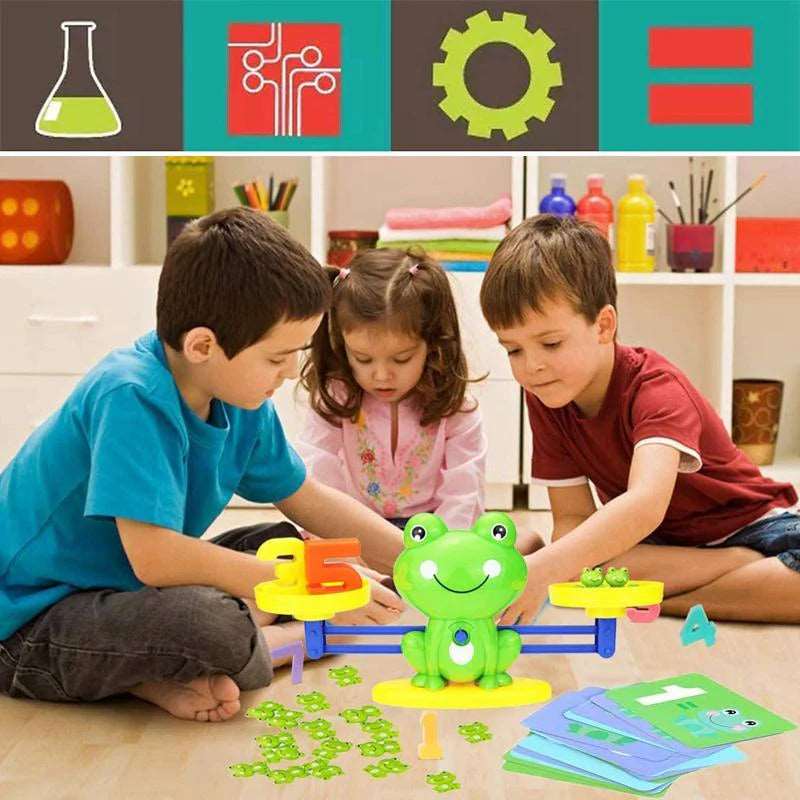 Rana Balance Giocattolo educativo per il conteggio - Luckintoys