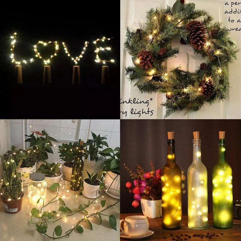 LED bottiglia di vino luci sughero luce notturna fai da te Decor Lift - 5/10PCS - Luckintoys