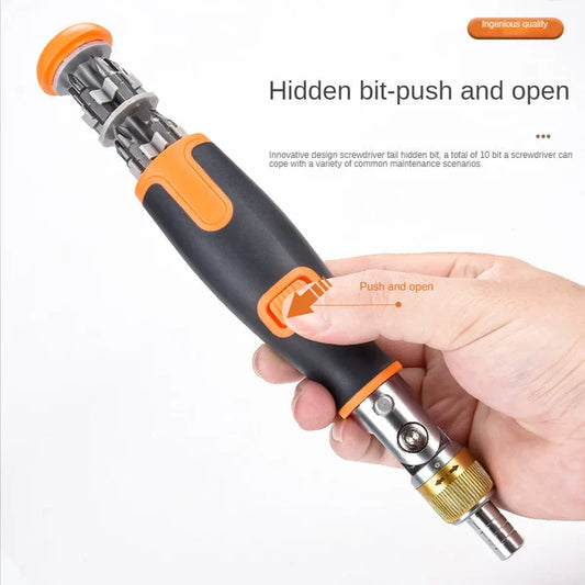 10-in-1 Multi-Angle Ratchet Screwdriver Specialty Tools