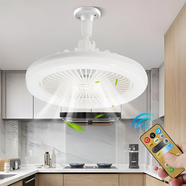 Plafoniera con Ventilatore e Luce LED - Luckintoys
