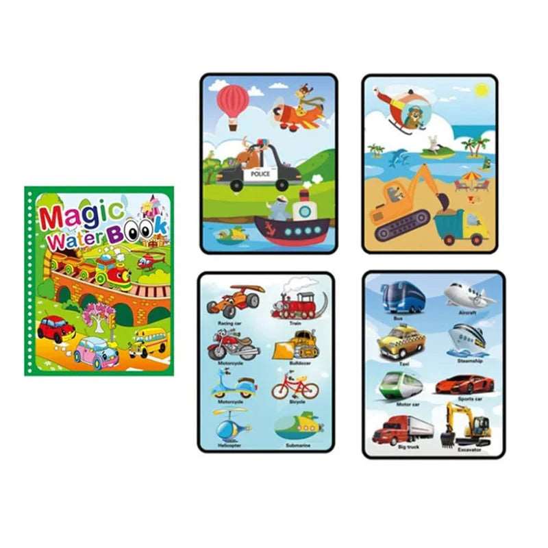 Libro da colorare con acqua magica - Luckintoys