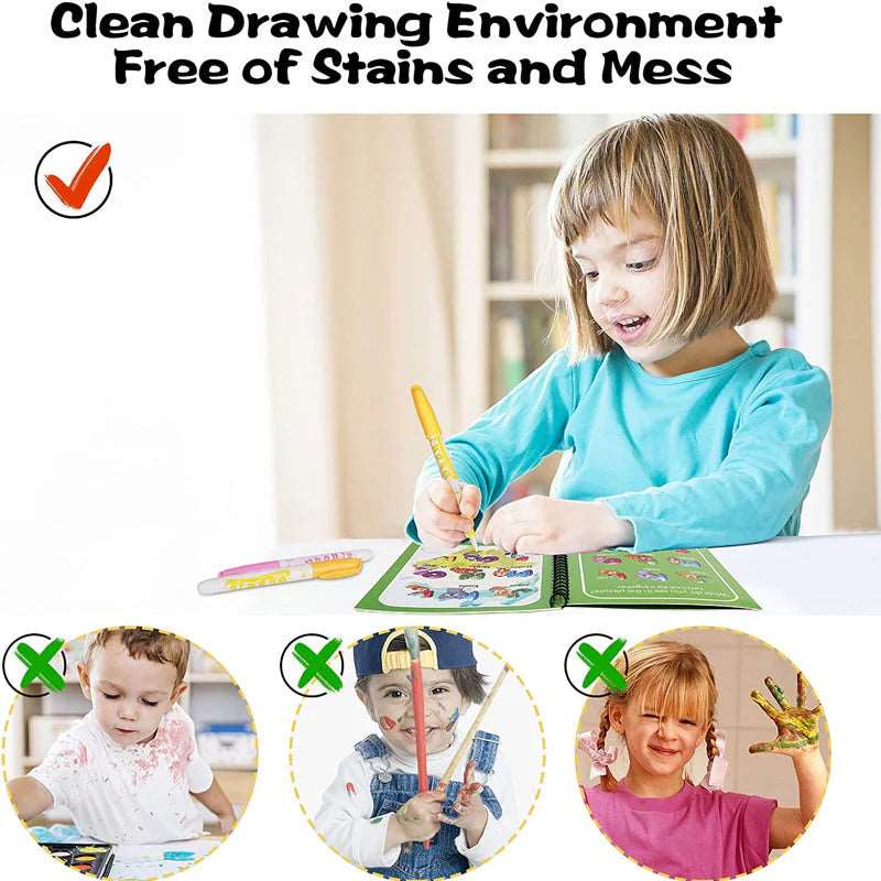 Libro da colorare con acqua magica - Luckintoys
