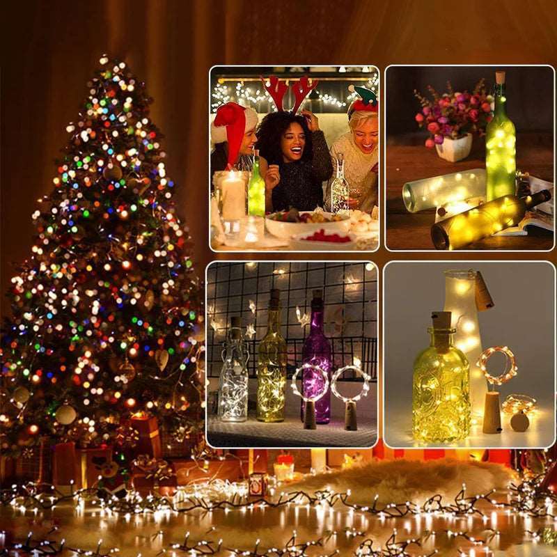 LED bottiglia di vino luci sughero luce notturna fai da te Decor Lift - 5/10PCS - Luckintoys