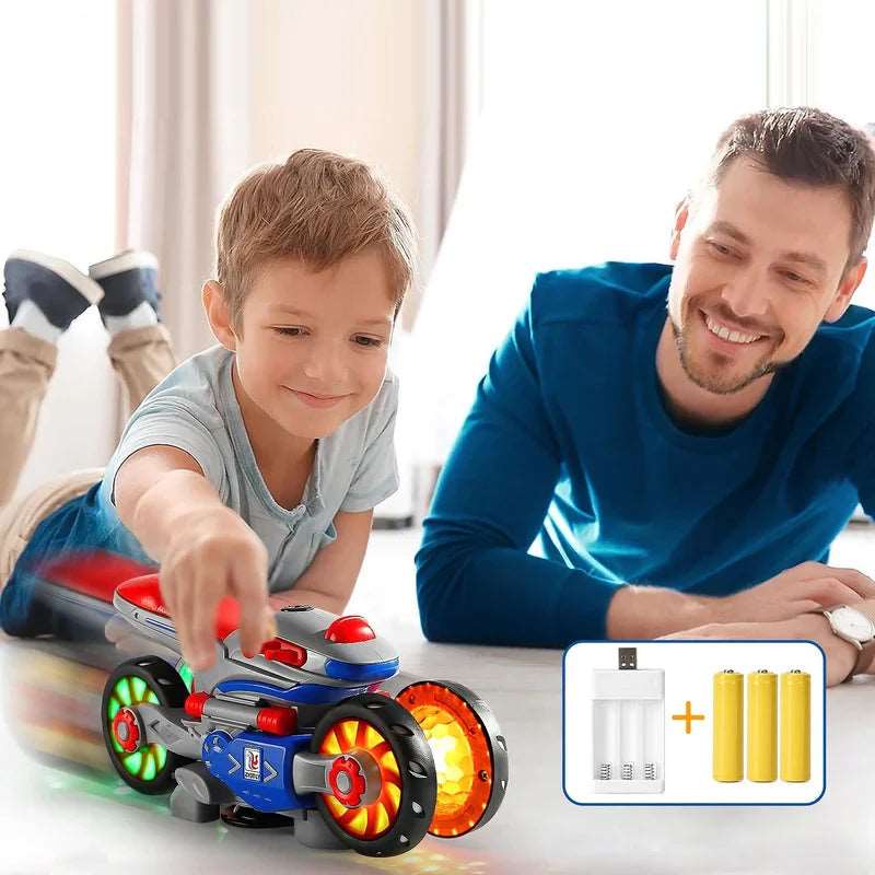 Luce elettrica e musica deformazione moto
