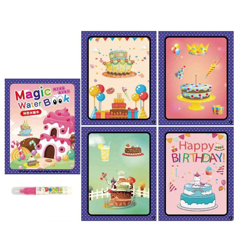 Libro da colorare con acqua magica - Luckintoys