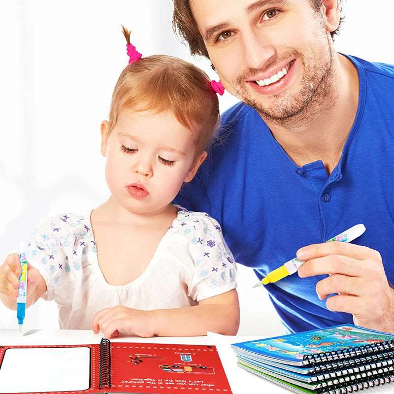 Libro da colorare con acqua magica - Luckintoys