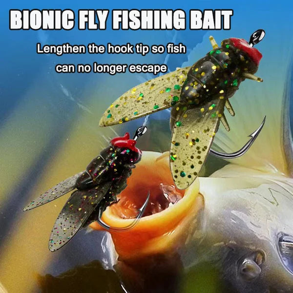 Esca bionica per la pesca a mosca (20 pezzi)
