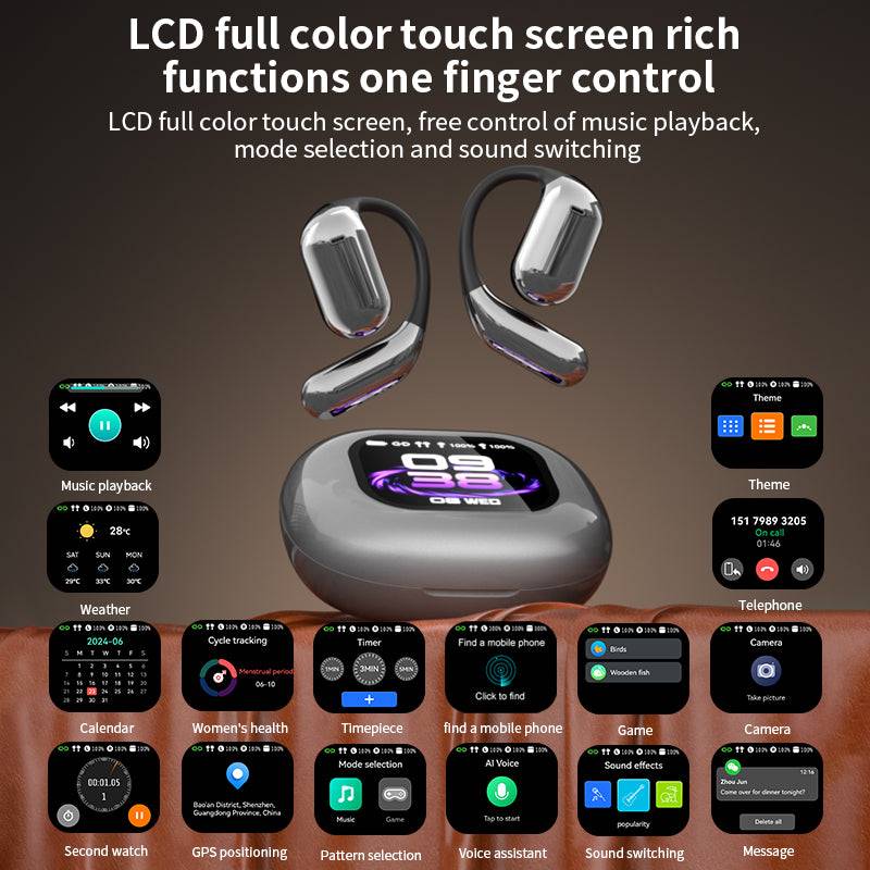 Auricolari Bluetooth wireless con orecchio aperto