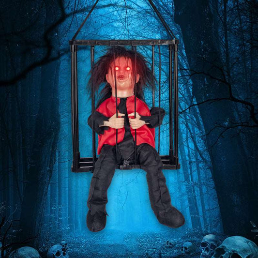 Gli Acchiappafantasmi in rosso - Gabbia per prigionieri Fantasma Suono luminoso motorizzato può essere impiccato o trasportato - Luckintoys