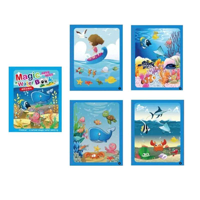 Libro da colorare con acqua magica - Luckintoys
