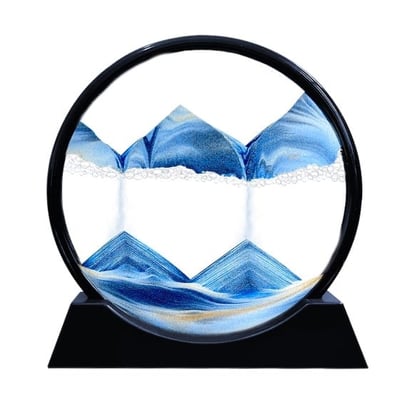3D hourglass deep sea sand landscape