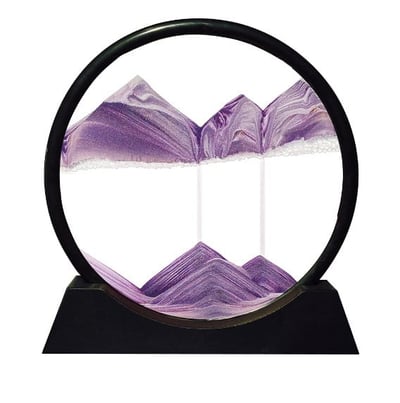 3D hourglass deep sea sand landscape