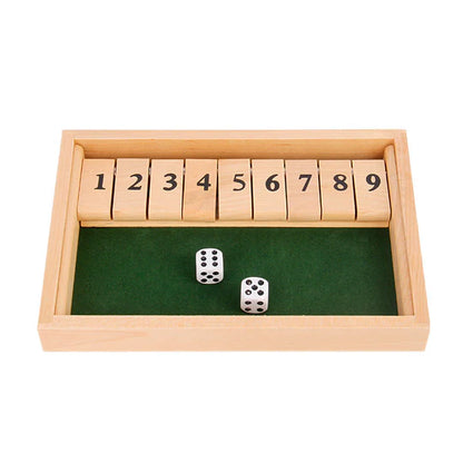 Shut The Box Game - Gioco da tavolo di matematica divertente ed educativo per le famiglie - Luckintoys