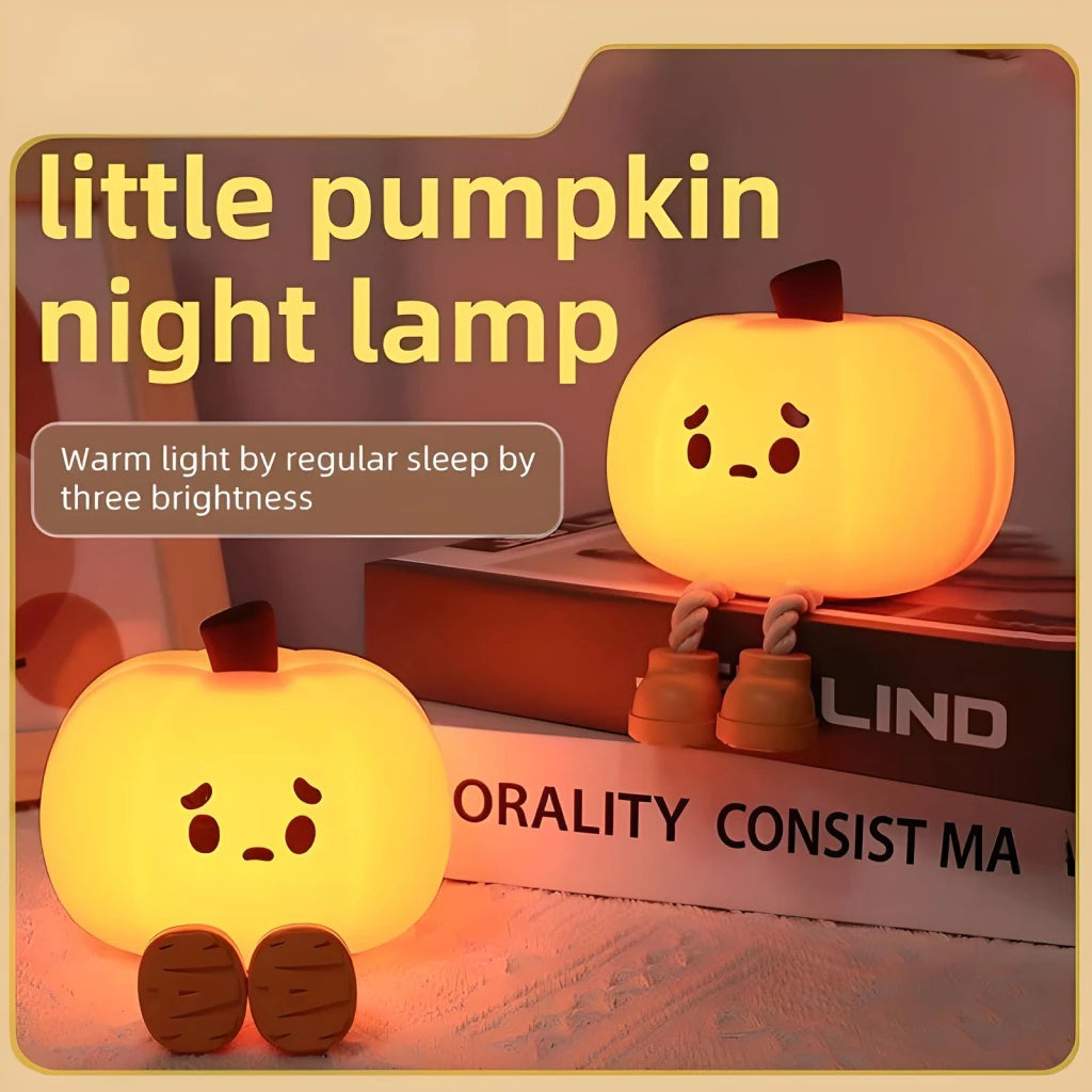Luz nocturna LED Calabaza recargable por USB con temporizador
