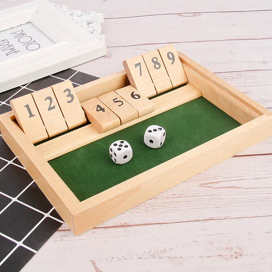 Shut The Box Game - Gioco da tavolo di matematica divertente ed educativo per le famiglie - Luckintoys