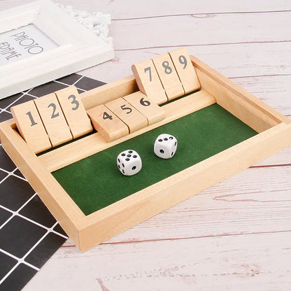Shut The Box Game - Gioco da tavolo di matematica divertente ed educativo per le famiglie - Luckintoys