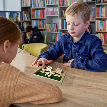 Shut The Box Game - Gioco da tavolo di matematica divertente ed educativo per le famiglie - Luckintoys