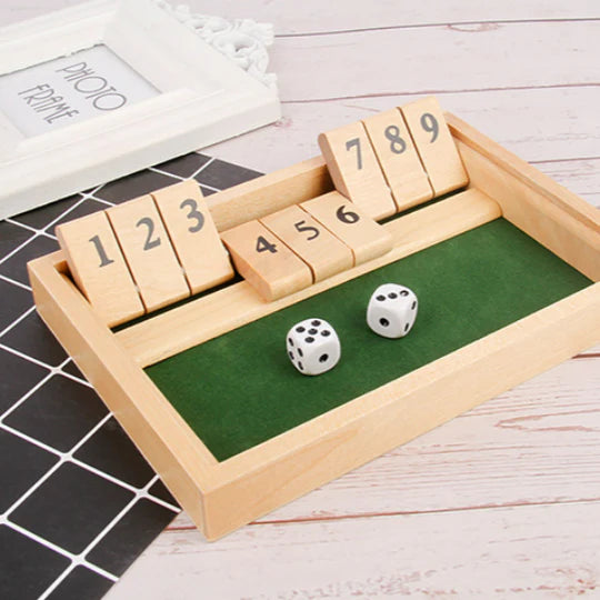 Shut The Box Game - Gioco da tavolo di matematica divertente ed educativo per le famiglie - Luckintoys