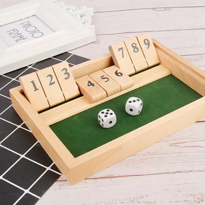 Shut The Box Game - Gioco da tavolo di matematica divertente ed educativo per le famiglie - Luckintoys