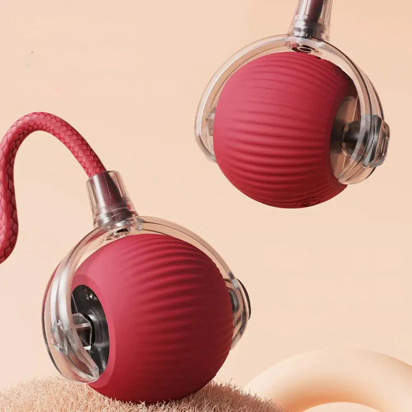 Active ball with tail for cats