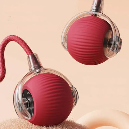 Active ball with tail for cats