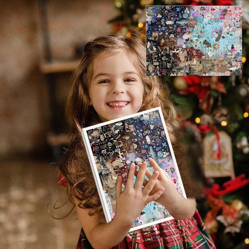 Uovo di Pasqua a tema & puzzle con testi delle canzoni 500 pezzi - Luckintoys
