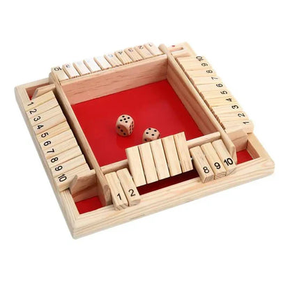 Shut The Box Game - Gioco da tavolo di matematica divertente ed educativo per le famiglie - Luckintoys