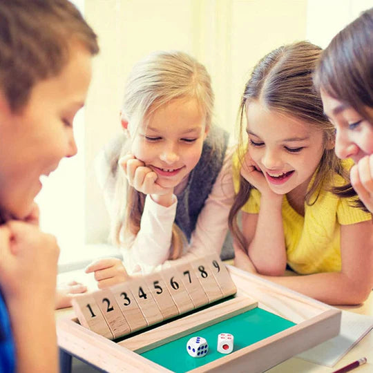 Shut The Box Game - Gioco da tavolo di matematica divertente ed educativo per le famiglie - Luckintoys