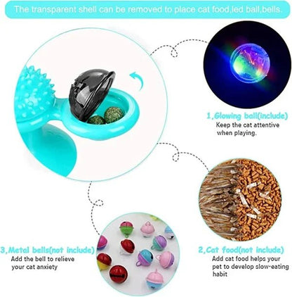 Engage Your Cat with Interactive Windmill Toys Infused with Catnip - Luckintoys