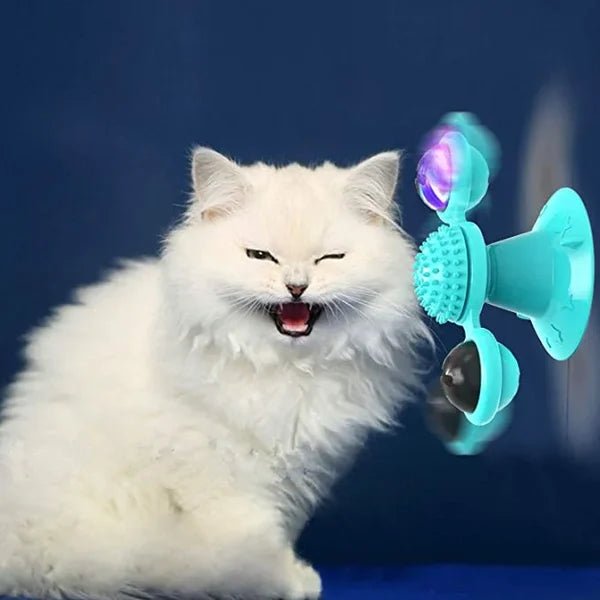 Engage Your Cat with Interactive Windmill Toys Infused with Catnip - Luckintoys