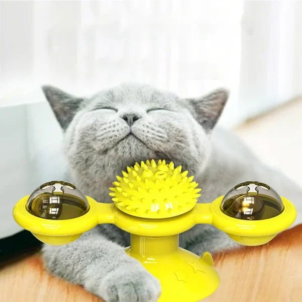 Engage Your Cat with Interactive Windmill Toys Infused with Catnip - Luckintoys